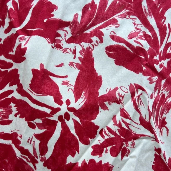 THE LIMITED Red Cream Watercolor Floral Stretch Pencil Skirt Women’s 6 NWT NEW - Picture 3 of 10